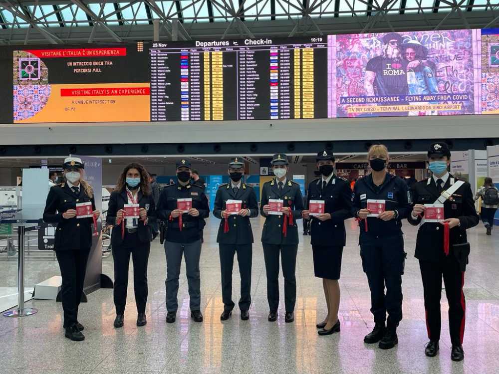 forze ordine adr fiumicino giornata antiviolenza