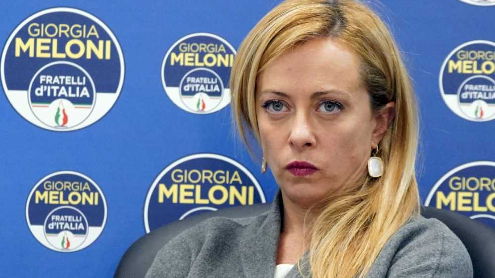 Giorgia Meloni all’Aula Pucci di Civitavecchia