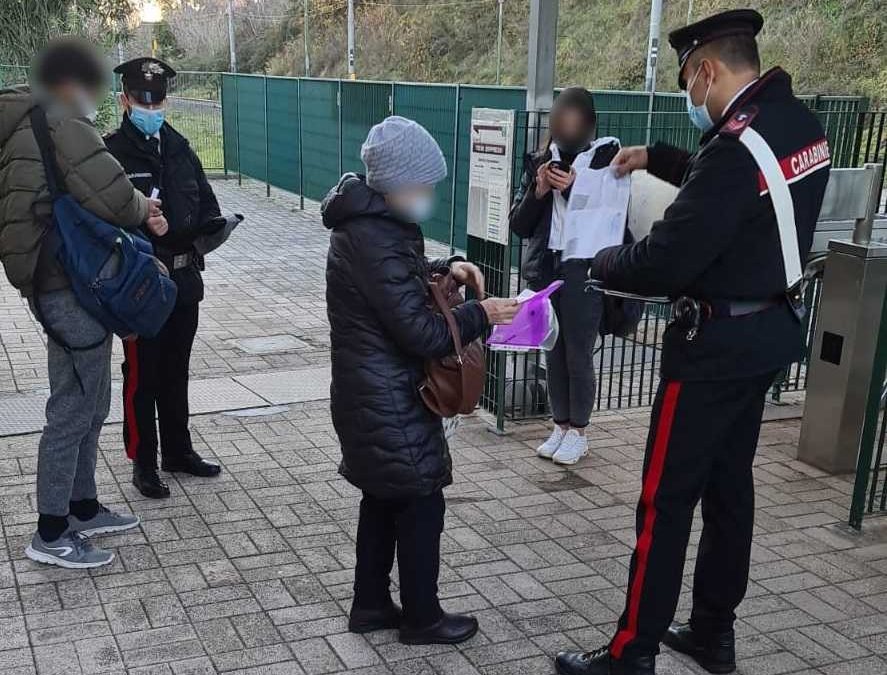 Controlli di green pass dei Carabinieri a Bracciano e Campagnano: 1400 euro di multe