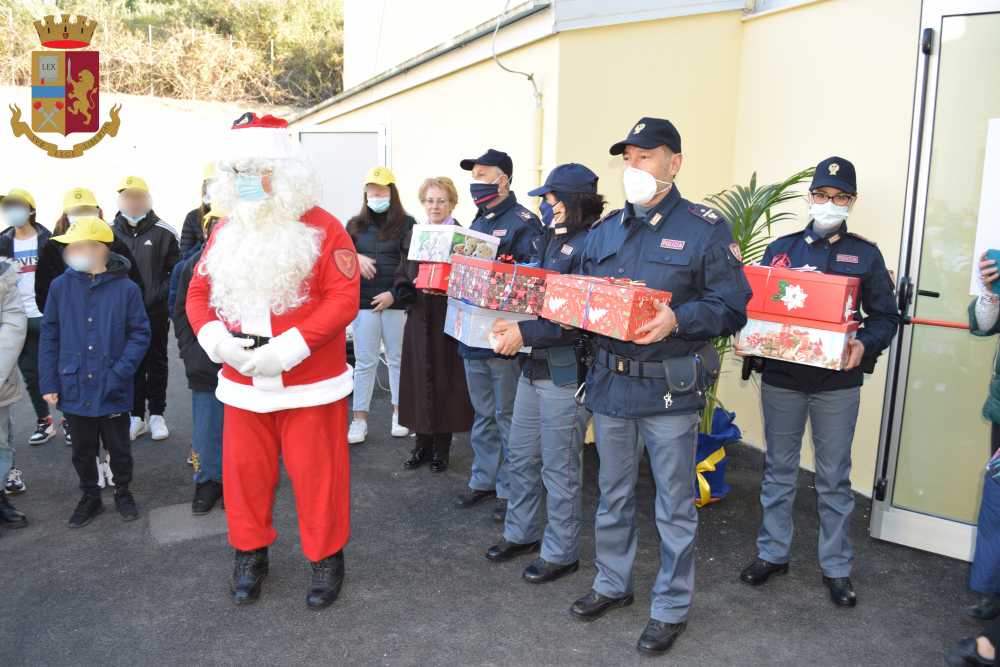 Babbo Natale polfer civitavecchia don milani