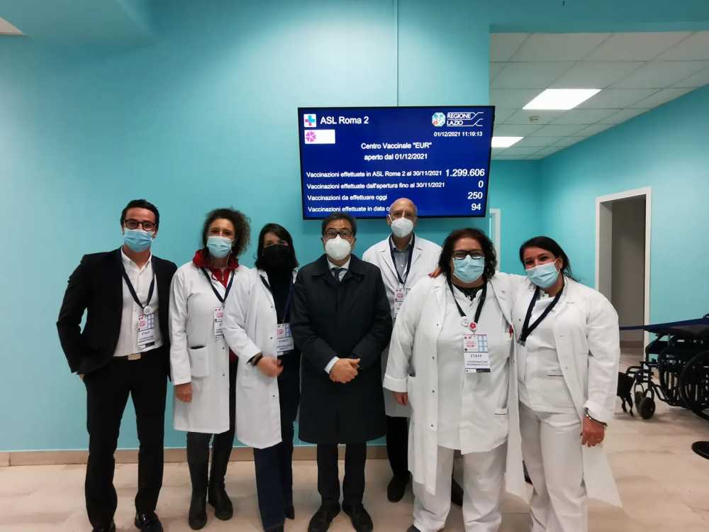 D’Amato in vista all’HUB vaccinale