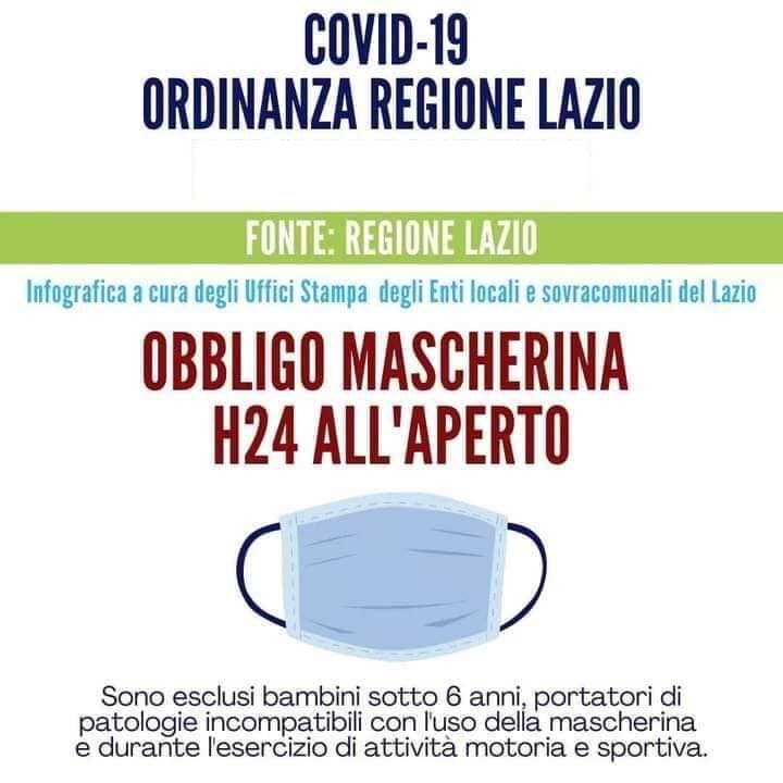 obbligo mascherina aperto