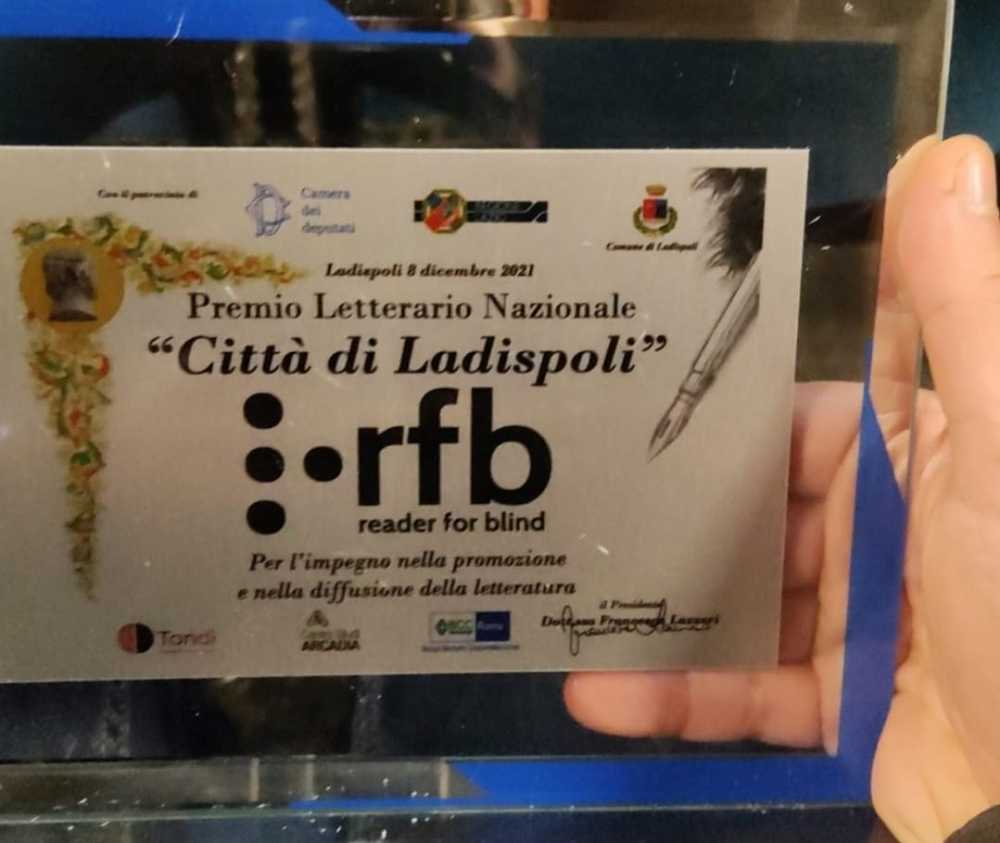 premio città ladispoli Readerforblind valerio valentini