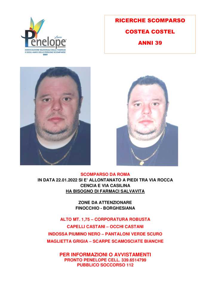 COSTEA-COSTEL scomparso COSTEA-COSTEL scomparso