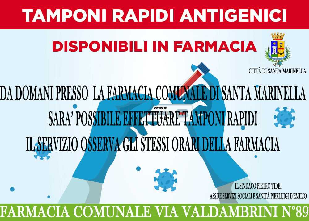 farmacia valdambrini tamponi comunale santa marinella