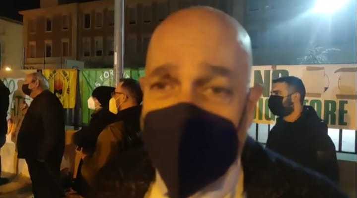 Biodigestore a Civitavecchia, intervento durante la manifestazione di Ernesto Tedesco