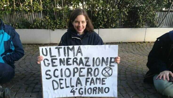 Laura Zorzini sciopero della fame per il clima