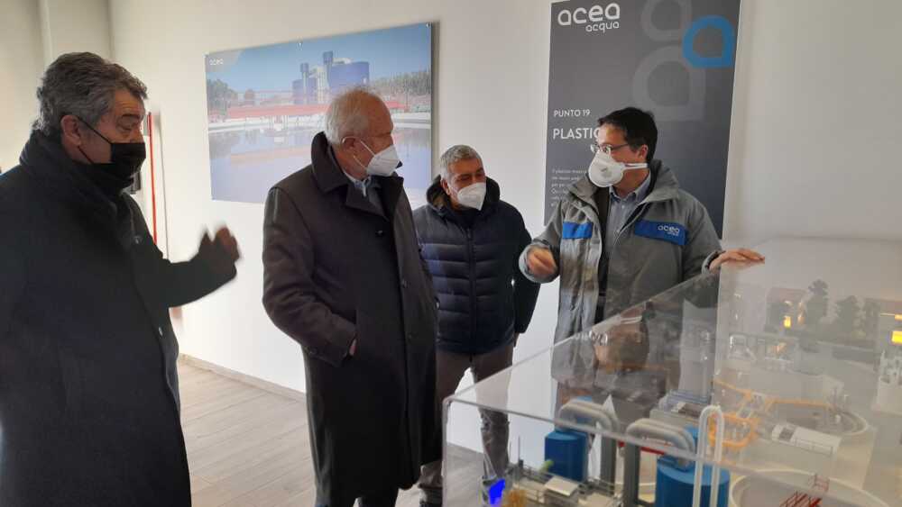 Sopralluogo di Esterino Montino al depuratore acea ato 2