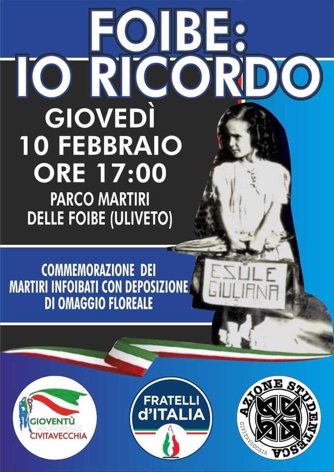 giorno ricordo fdi civitavecchia giorno ricordo fdi civitavecchia