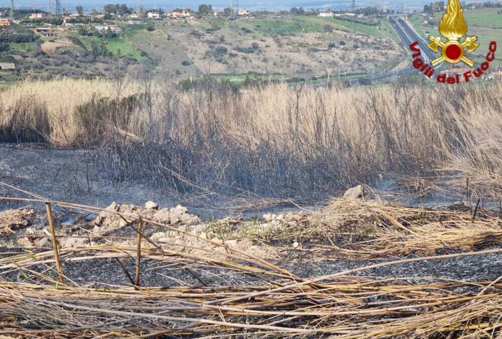 Incendio vicino all’Aquafelix domato dai pompieri di Civitavecchia