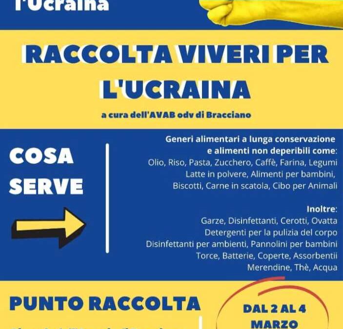 Raccolta di viveri dell’Avab Bracciano per l’Ucraina