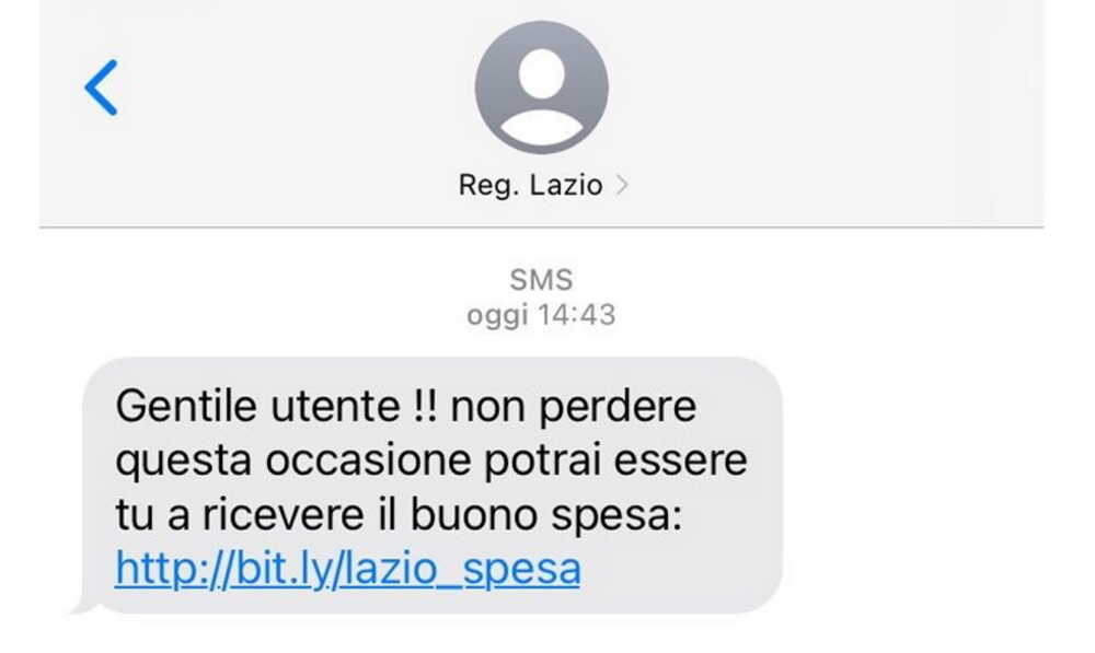 TRUFFA sms regione