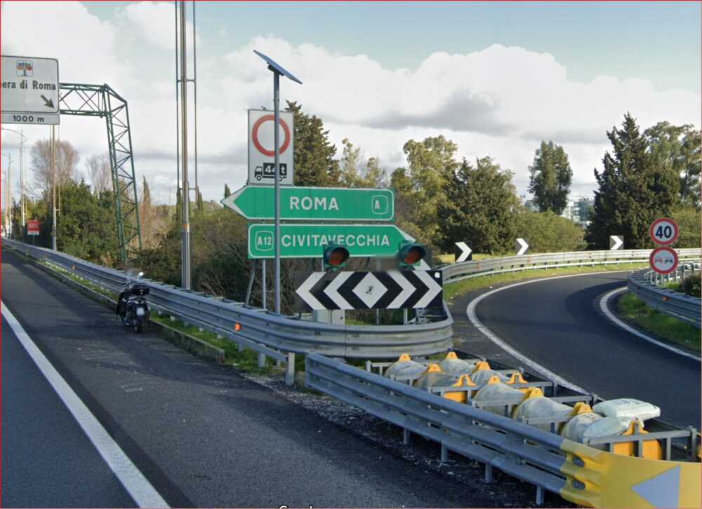 a12 fiumicino svincolo civitavecchia