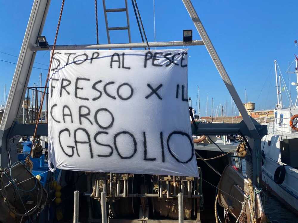 proteste sciopero pescherecci caro gasolio civitavecchia 1 proteste sciopero pescherecci caro gasolio civitavecchia