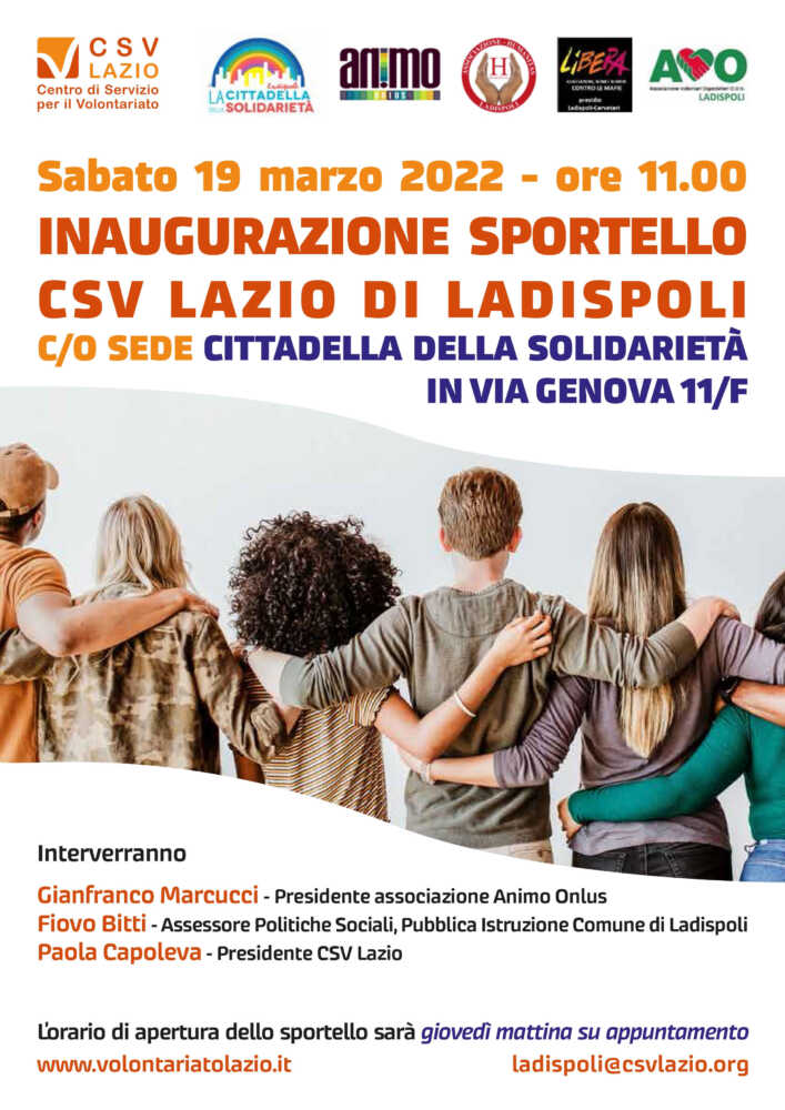 unnamed sportello solidarietè volontariato ladispoli