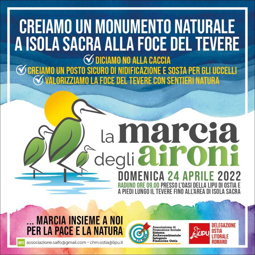 marcia degli aironi isola sacra