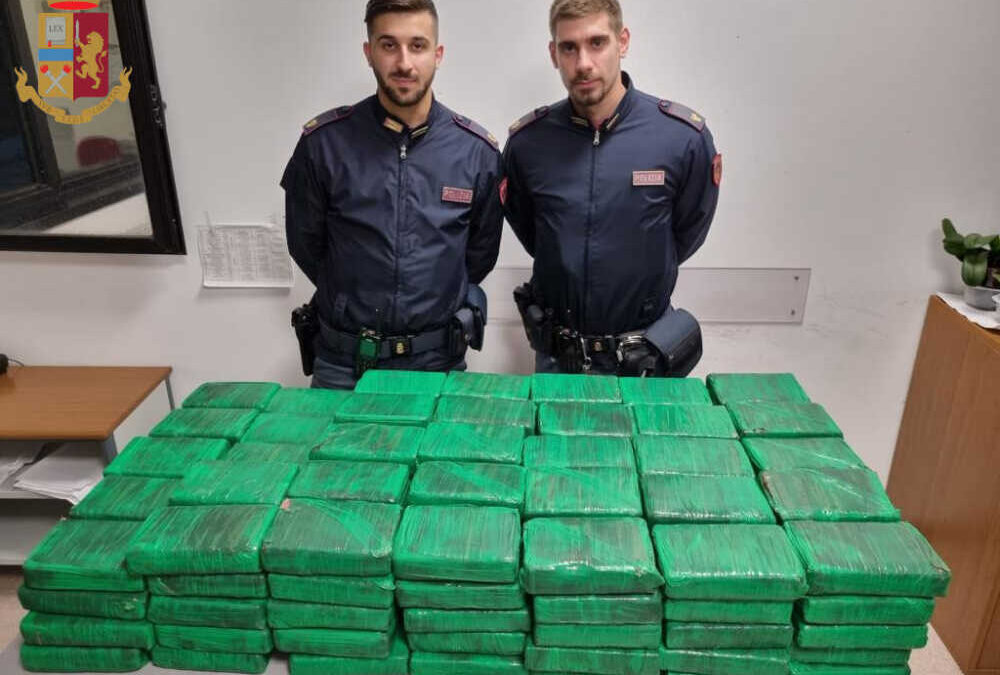 Con 167 kg di cocaina in auto, fermati dalla Polizia sul lago di Bracciano: manette per un 45 e un 65enne