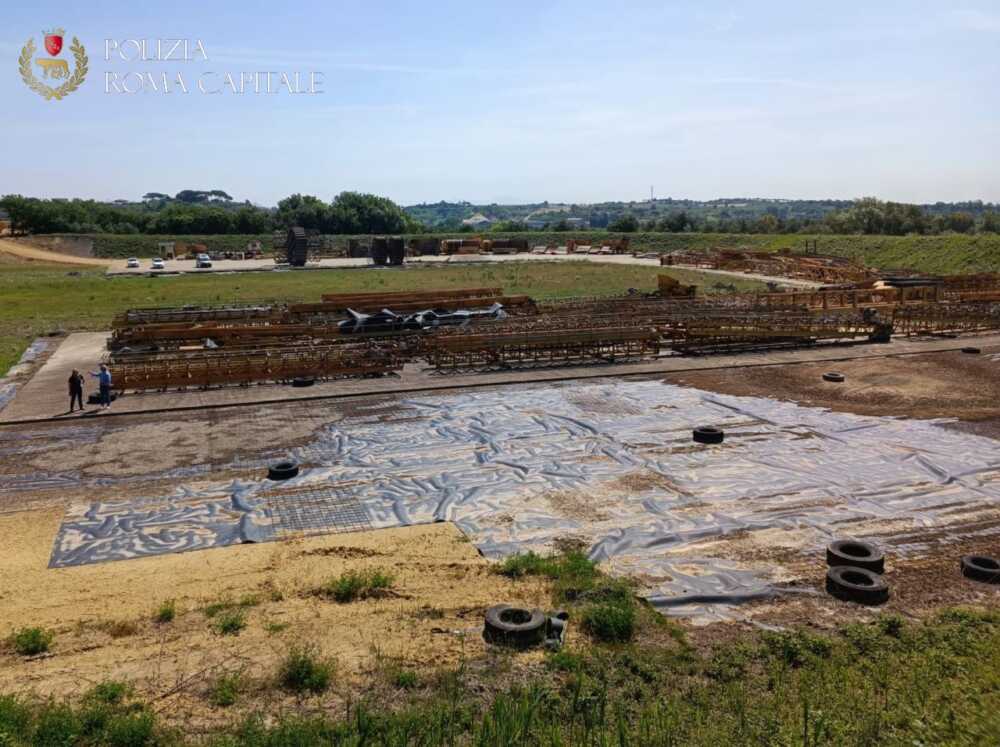 discarica pneumatici sequestrata roma capitale municipale