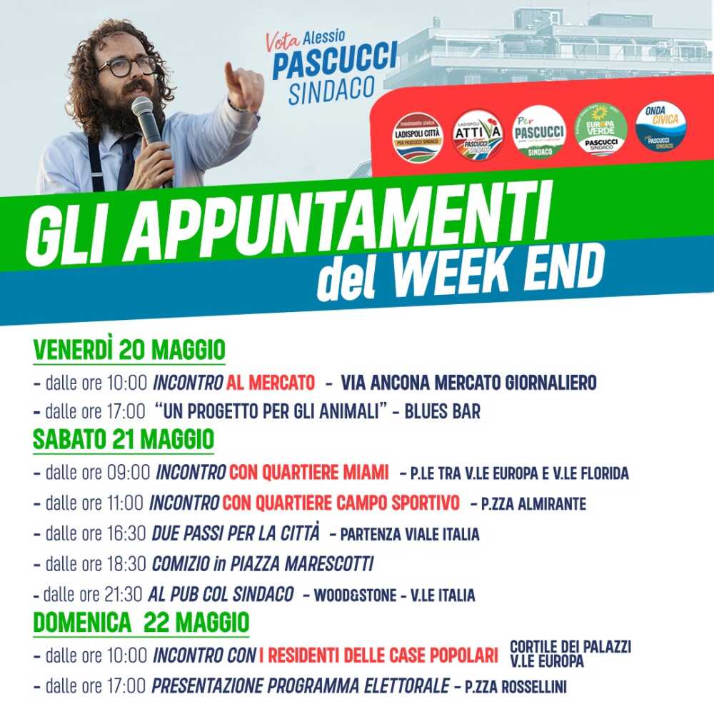 pascucci programma 24 maggio
