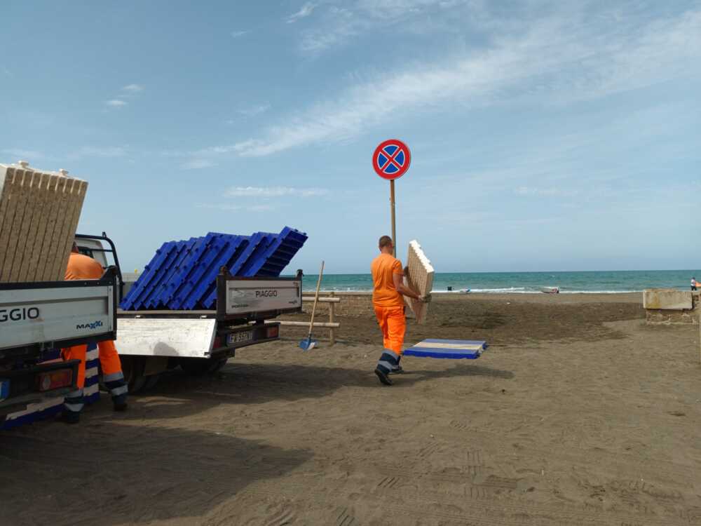 passerella disabili campo mare Cerveteri passerella disabili campo mare Cerveteri