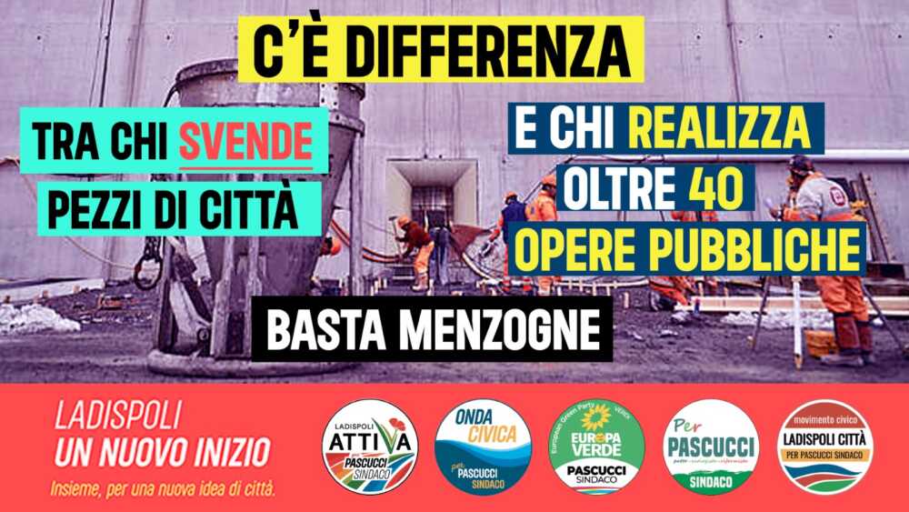Differenza fra chi svende la città e chi fa 40 opere pubbliche