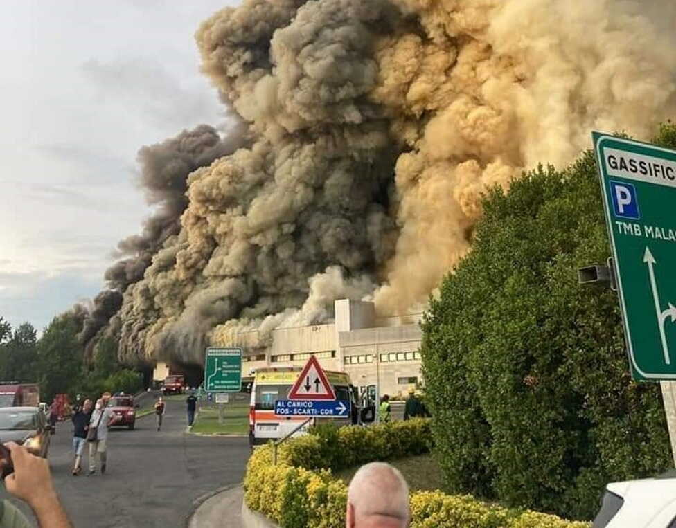 incendio malagrotta