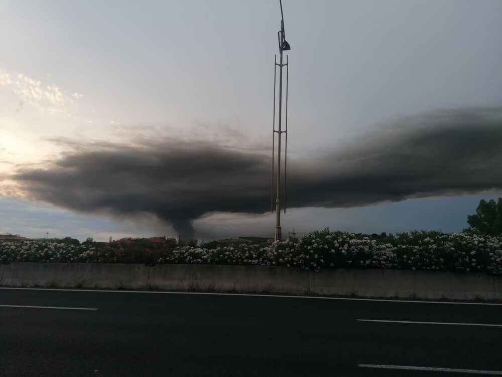 incendio malagrotta fumo