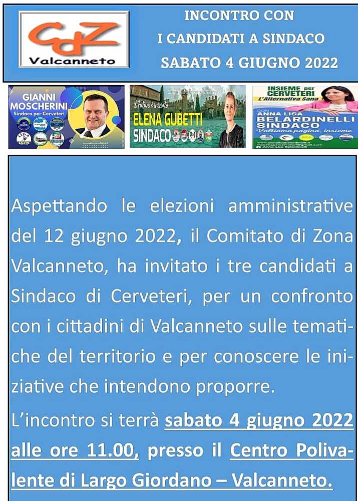 sindaci valcanneto