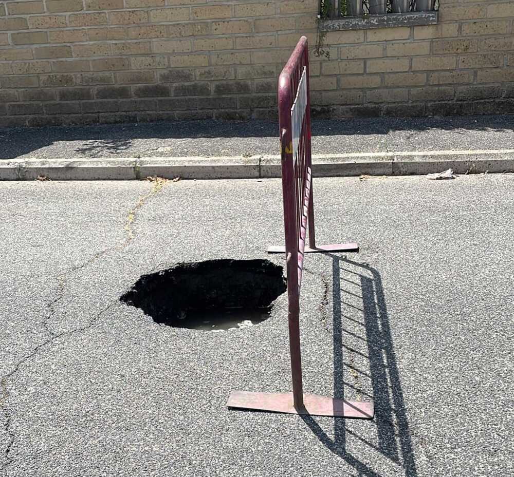 voragine via dei gerani ladispoli