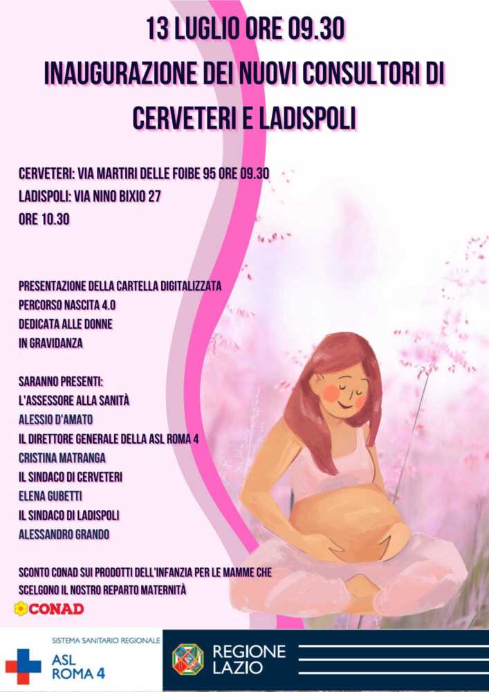 13 luglio consultori ladispoli cerveteri