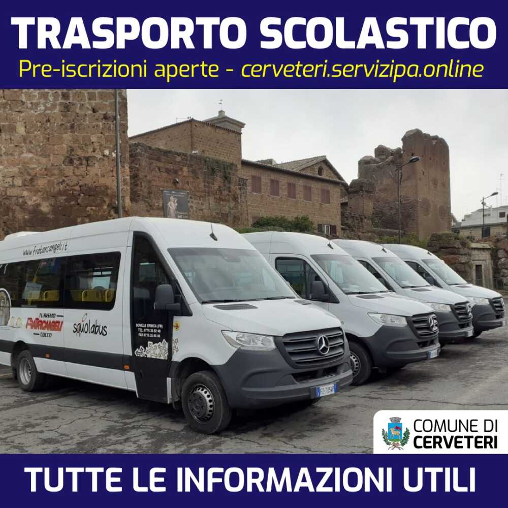 Scuolabus Cerveteri - pre iscrizioni