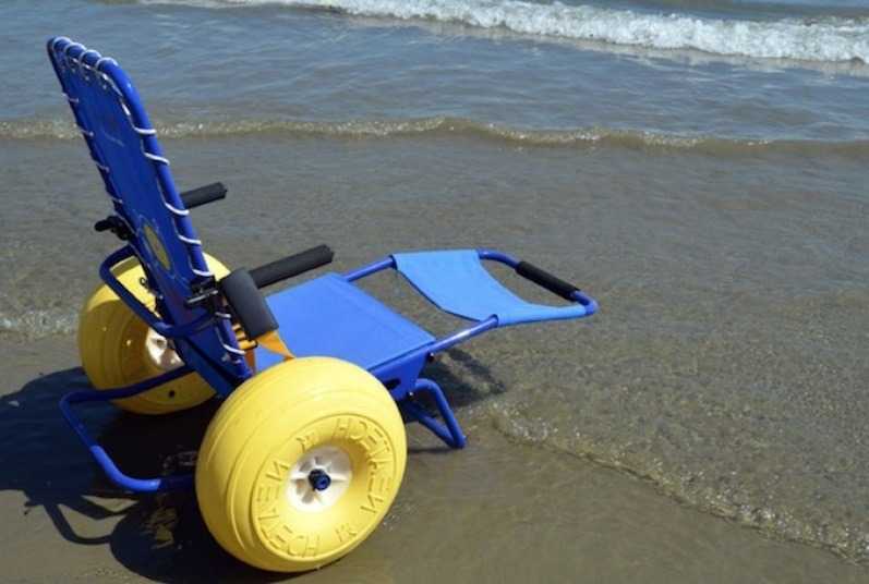 sedia mare disabili