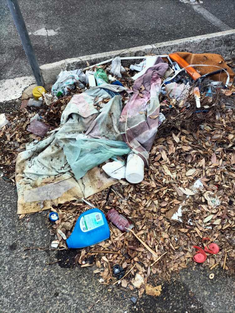 immondizia strada immondizia strada