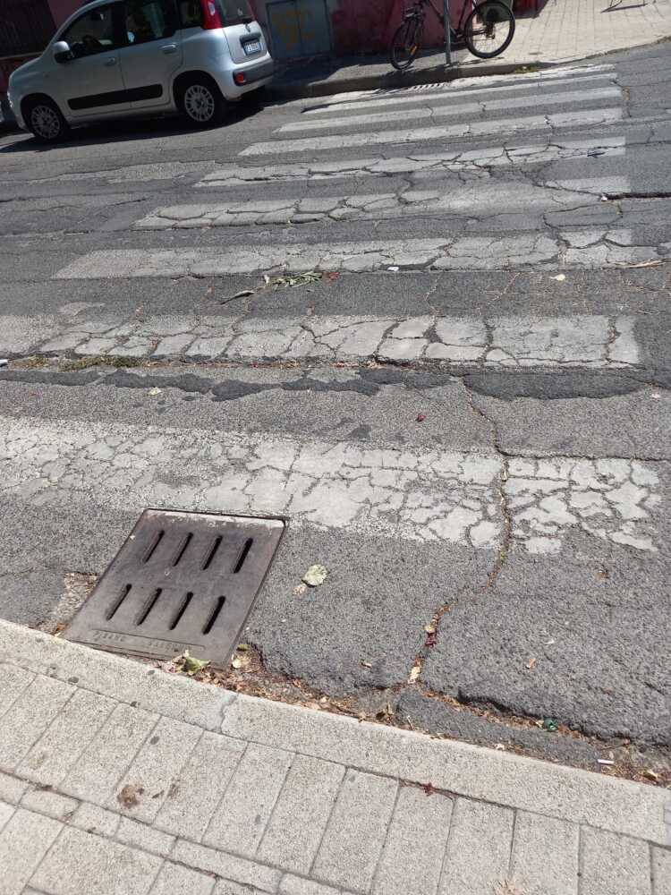 strisce pedonali buche strade malmesse caere vetus ladispoli