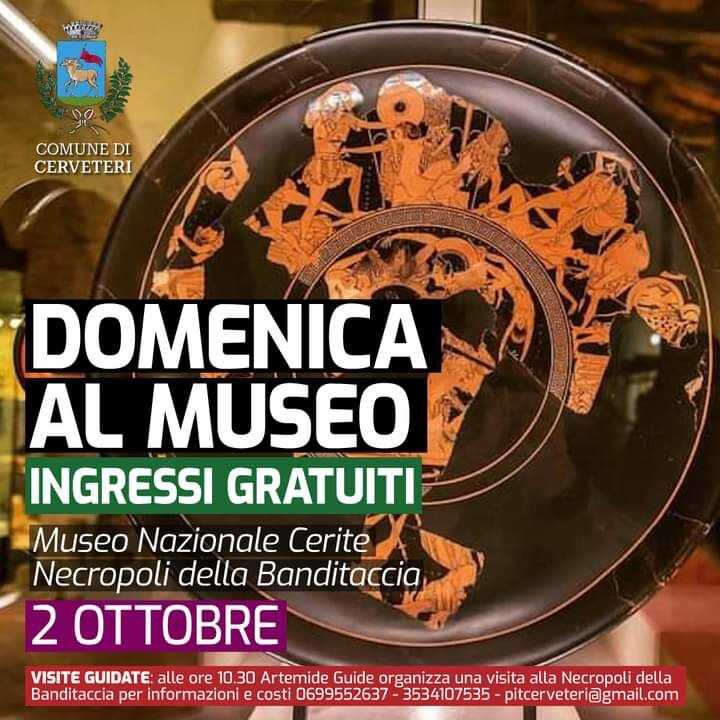 ingresso gratis al Museo Nazionale Cerite e alla Banditaccia di Cerveteri ingresso gratis al Museo Nazionale Cerite e alla Banditaccia di Cerveteri