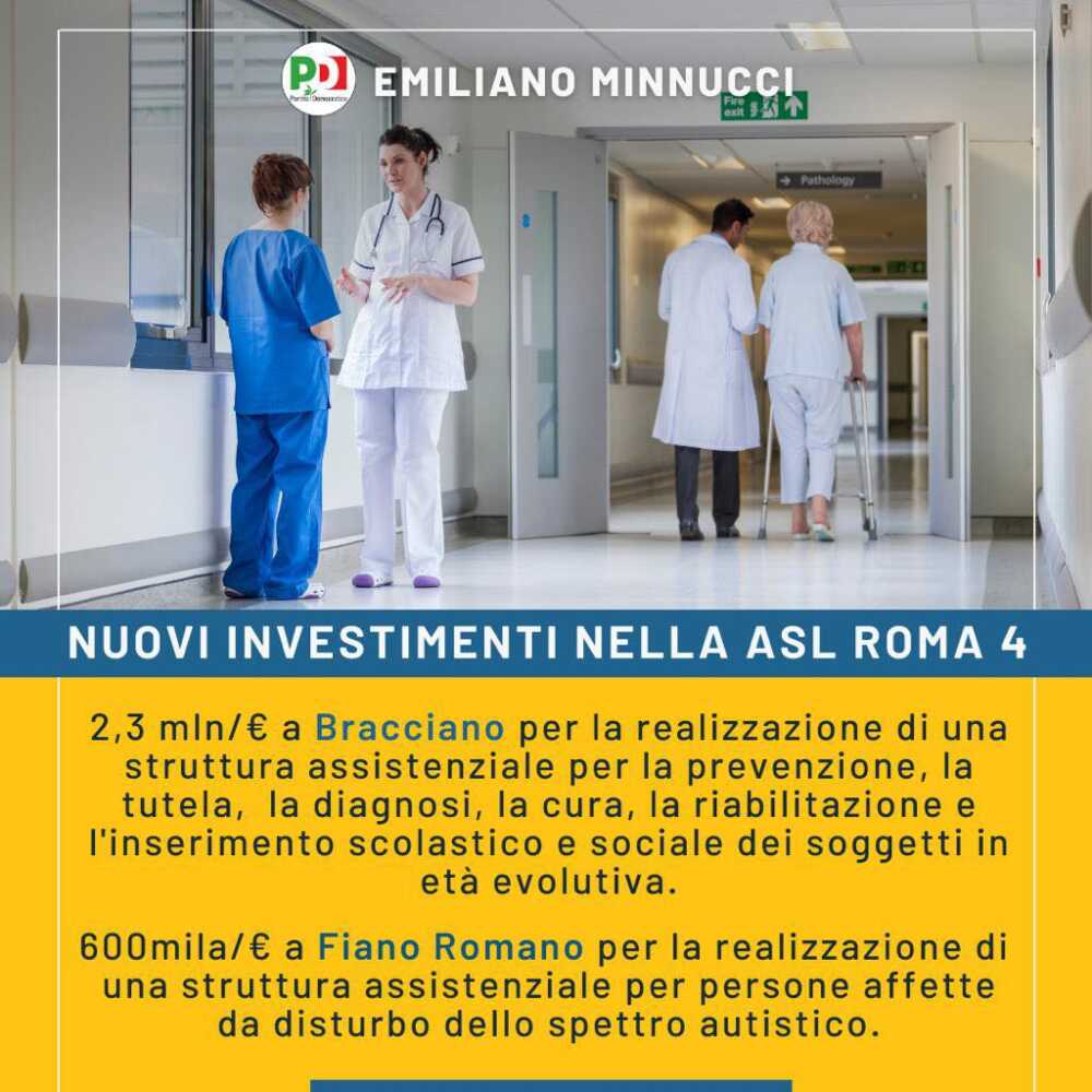 investimenti regione minnucci asl roma 4