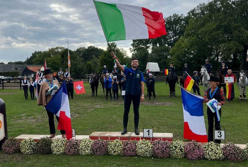 Equitazione, il tolfetano Stefano Della Corte si conferma Campione Europeo Juniores monta da lavoro