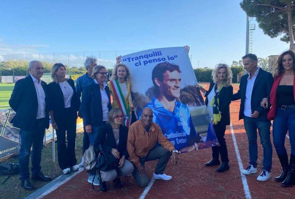 La tribuna del Galli di Cerveteri intitolata ad Alessandro Cordelli