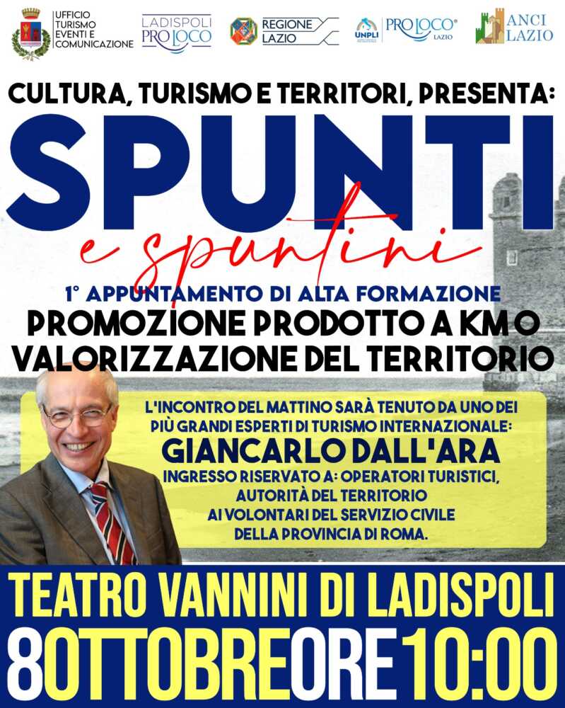 “Cultura e turismo del territorio” spunti spuntini ladispoli