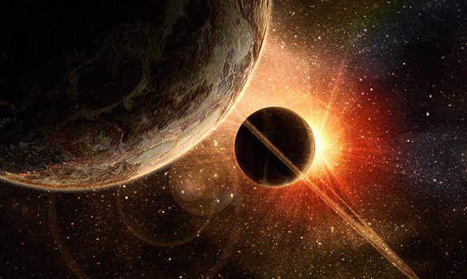 il sole e l'universo foto generica