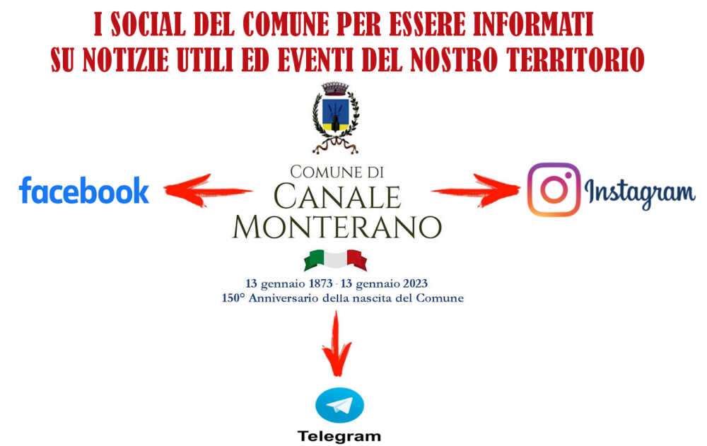 Dopo Facebook il Comune di Canale Monterano debutta su Instagram e Telegram