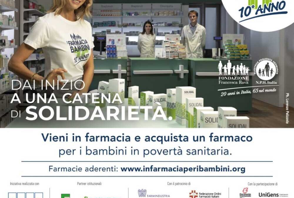Solidarieta’: l’aeronautica militare aderisce all’iniziativa “In farmacia per i bambini”