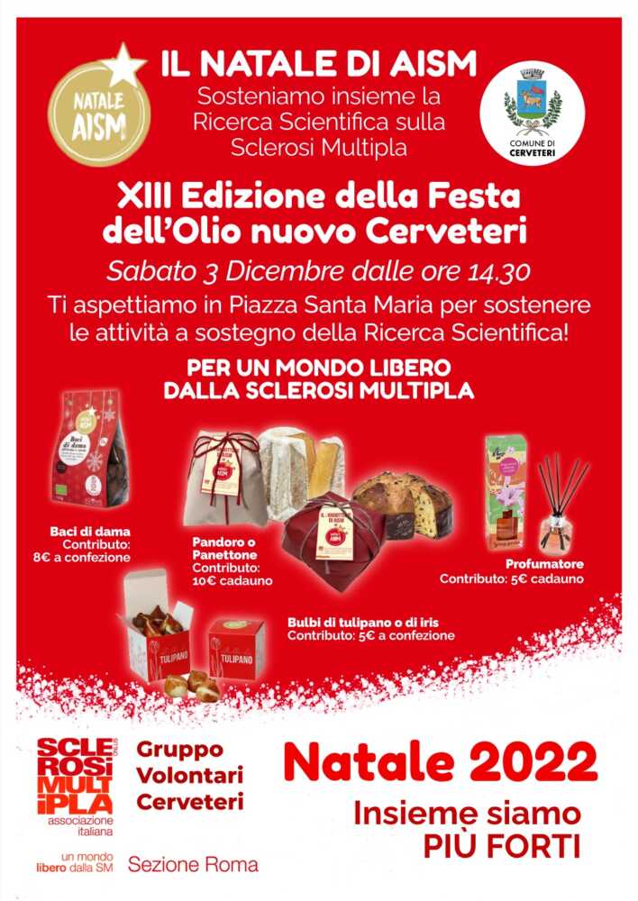 NATALE DI AISM FESTA DELL’OLIO NATALE DI AISM FESTA DELL'OLIO