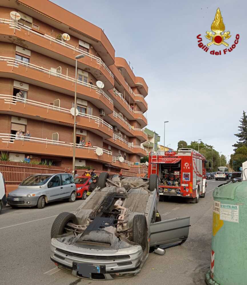 incidente via terme traiano vvf vigili fuoco pompieri
