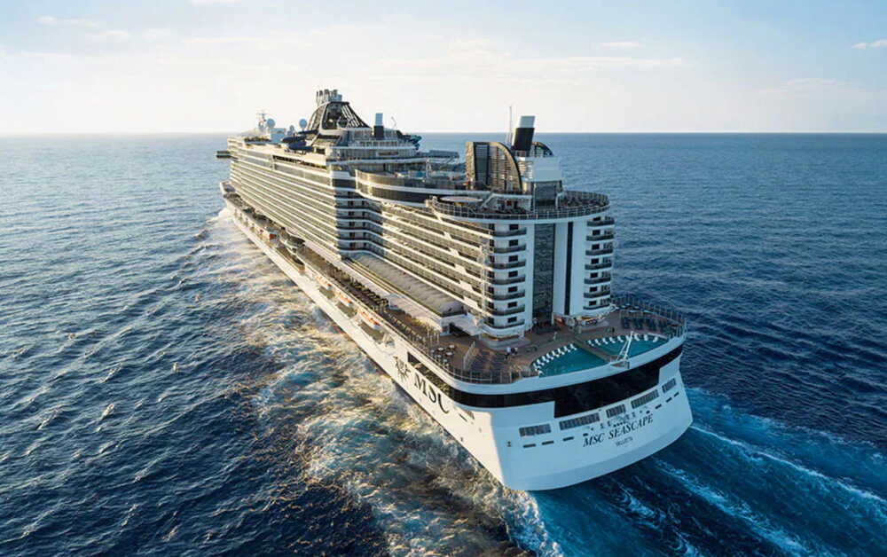 Msc Seascape, più grande nave da crociera mai costruita in Italia, salpata da Civitavecchia