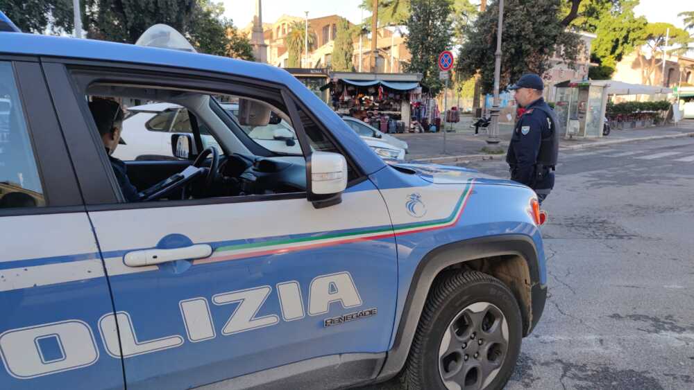 polizia blocco polizia blocco