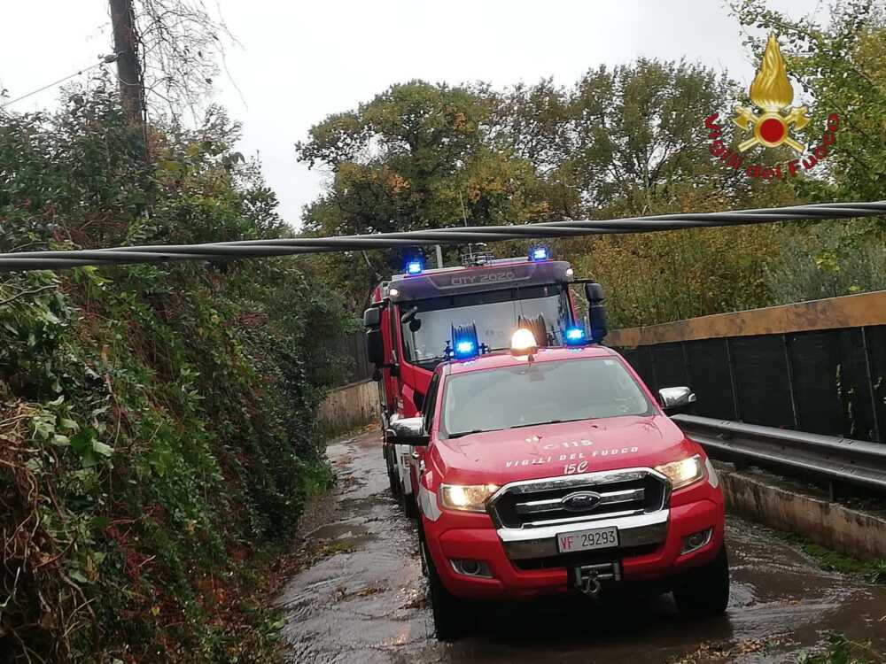vvf vigli fuoco allagamenti fiumicino