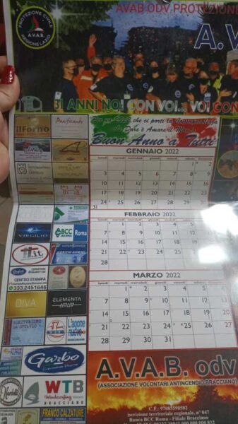 avab bracciano calendario