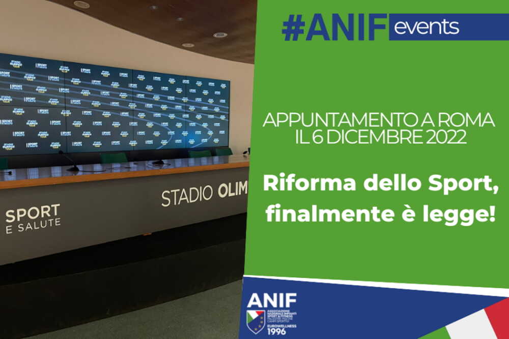 convegno ANIF sulla Riforma dello Sport convegno ANIF sulla Riforma dello Sport
