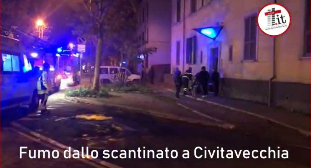 fumo scantinato viale baccelli civitavecchia